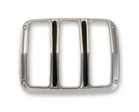 Scott Drake Tail Light Bezels Satin Pair Ford Mustang 1964-1966