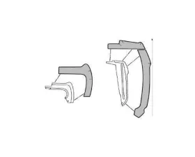 Scott Drake Fender Splash Shield Kit Front Ford Mustang 1964-1966
