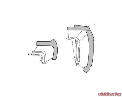 Scott Drake Fender Splash Shield Kit Front Ford Mustang 1964-1966 - C5ZZ-16A572-A