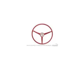 Scott Drake Standard Steering Wheel Bright Red Ford Mustang 1965