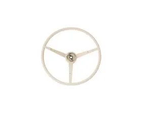 Scott Drake Standard Steering Wheel White Ford Mustang 1965-1966