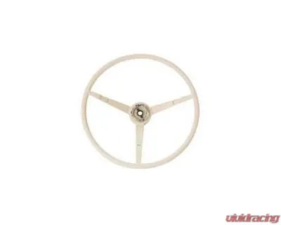 Scott Drake Standard Steering Wheel White Ford Mustang 1965-1966 - C5ZZ-3600-WT