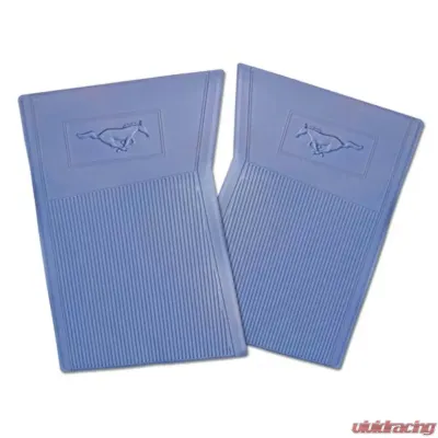 Scott Drake PVC Pony Floor Mats Blue Ford Mustang 1965-1966 - C5ZZ-6513086-BL