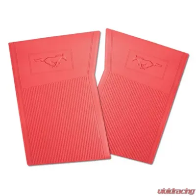 Scott Drake PVC Pony Floor Mats Red Ford Mustang 1965-1966 - C5ZZ-6513086-RD
