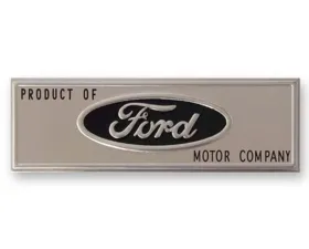 Scott Drake Sill Plate Emblem Ford Logo Black Ford Mustang 1964-1966