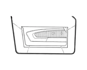 Scott Drake Door Weatherstrip Pair Ford Mustang 1964-1966