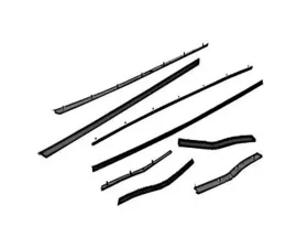 Scott Drake Economy Window Channel Strip Set - Coupe & Convertible Ford Mustang 1965-1966