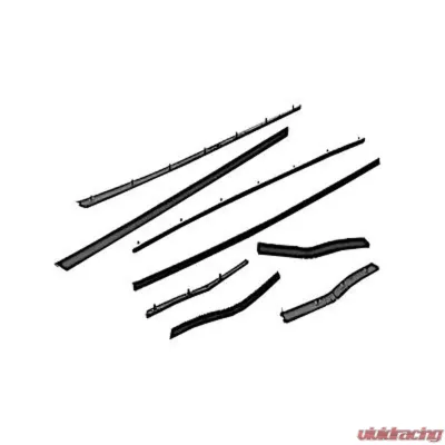Scott Drake Economy Window Channel Strip Set - Coupe & Convertible Ford Mustang 1965-1966 - C5ZZ-6521458-9E