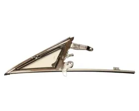 Scott Drake Vent Window Frame and Door Glass Run Assembly Left Side Clear Ford Mustang 1964-1966