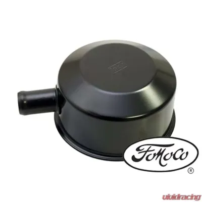Scott Drake Oil Cap with Tube FOMOCO Logo Black Ford Mustang 1964-1970 - C5ZZ-6766-B