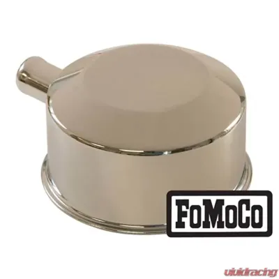 Scott Drake Oil Cap with Tube FoMoCo logo Chrome Ford Mustang 1965 - C5ZZ-6766-D