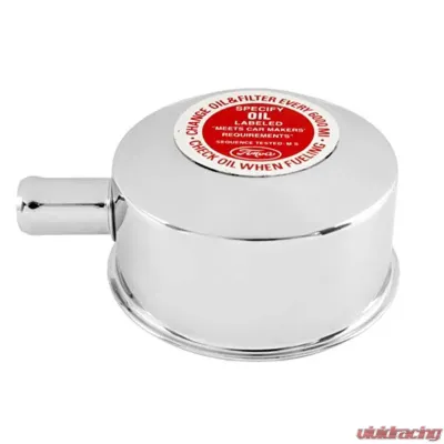 Scott Drake Chrome Oil Cap with Decal Ford Mustang 1965-1970 - C5ZZ-6766-F