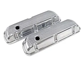 Scott Drake Cal Custom Aluminum-Finned Valve Covers Ford Mustang 1964-1973