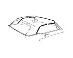 Scott Drake Convertible Top Seal Kit Ford Mustang 1964-1968