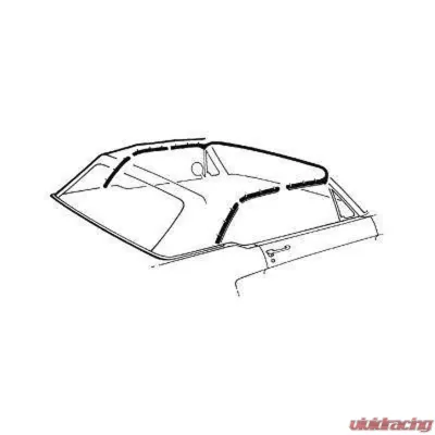 Scott Drake Convertible Top Seal Kit Ford Mustang 1964-1968 - C5ZZ-7653986-K
