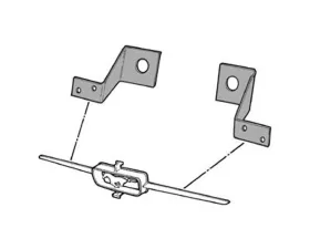 Scottt Drake Grill Bar Mounting Brackets Ford Mustang 1965