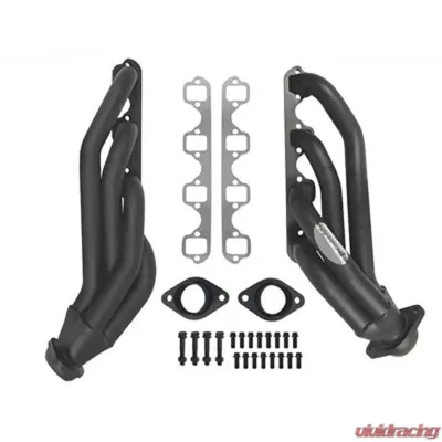 Scott Drake Shorty Headers 1-5/8" Black High Temp Painted Ford Mustang 1964-1970 - C5ZZ-9430-BK-SH