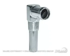 Scott Drake Heater Hose Elbow Small Block Silver Zinc Ford Mustang 1964-1973