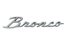 Scott Drake Fender Emblem Bronco Script Ford Bronco 1966-1977