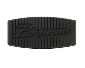 Scott Drake 66-89 Bronco Script Brake Pedal Pad for Automatic Transmission Ford Bronco 1966-1989