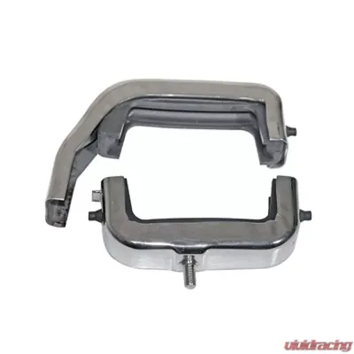 Scott Drake Radiator Bracket Set 3 Row Black Ford Bronco 1966-1977 - C6TZ-8A193-K
