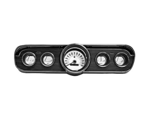 Scott Drake White Face Gauge Appliques 5 piece Ford Mustang 1965