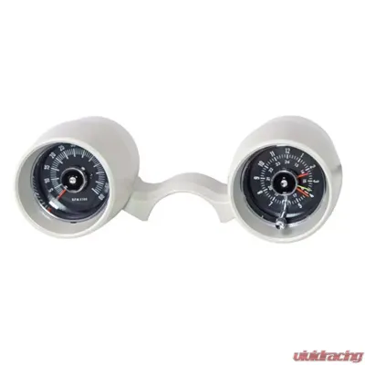 Scott Drake Rally Pac 6cyl 6000rpm white Ford Mustang 1966 - C6ZZ-10B960TWT