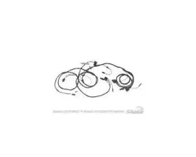 Scott Drake Headlight Wiring Harness with gauges Ford Mustang 1966