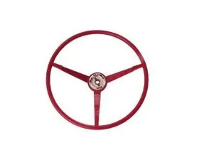 Scott Drake Standard Steering Wheel Dark Red Ford Mustang 1966