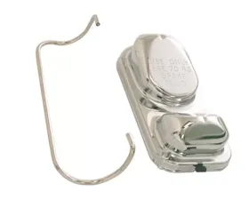 Scott Drake Master Cylinder Cap Disc Brakes Chrome Ford Mustang 1971-1973