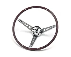 Scott Drake Deluxe Steering Wheel Assembly Woodgrain Ford Mustang 1967