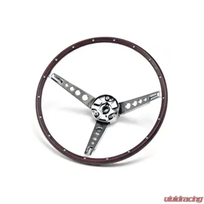 Scott Drake Deluxe Steering Wheel Assembly Woodgrain Ford Mustang 1967 - C7OZ-3600-NK