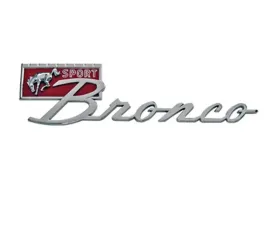 Scott Drake Fender Emblem Bronco Sport Ford Bronco 1967-1977
