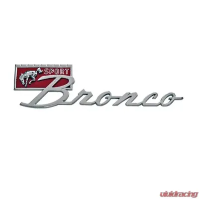 Scott Drake Fender Emblem Bronco Sport Ford Bronco 1967-1977 - C7TZ-16098-A