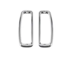 Scott Drake Tail Light Bezels Stainless Steel Ford Bronco 1966-1977