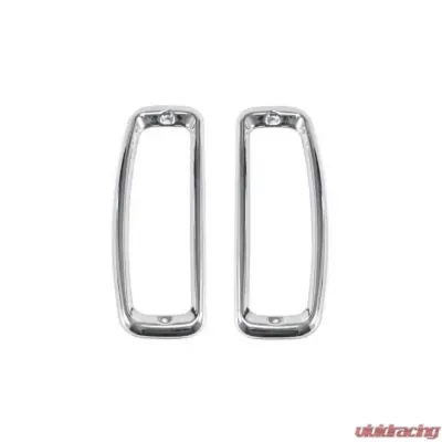 Scott Drake Tail Light Bezels Stainless Steel Ford Bronco 1966-1977 - C7TZ-99279A6-7S