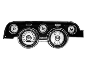 Scott Drake White Face Gauge Appliques 11 piece Ford Mustang 1967-1968