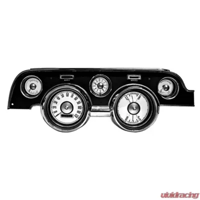 Scott Drake White Face Gauge Appliques 11 piece Ford Mustang 1967-1968 - C7ZZ-10890-W