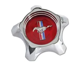 Scott Drake Styled Steel Hub Cap Red Ford Mustang 1967