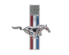 Scott Drake Fender Emblems 289 Running Horse Passenger Side Ford Mustang 1967-1968
