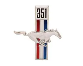 Scott Drake Fender Emblem 351 Running Horse passenger Side Ford Mustang 1967-1968