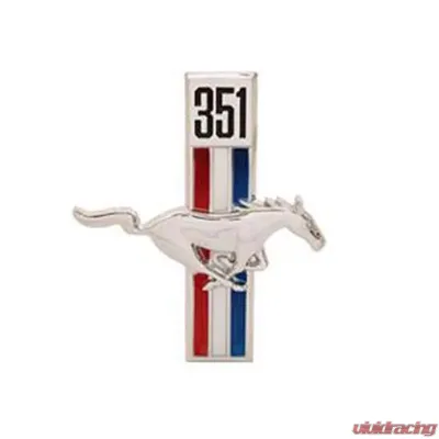 Scott Drake Fender Emblem 351 Running Horse passenger Side Ford Mustang 1967-1968 - C7ZZ-16228-W