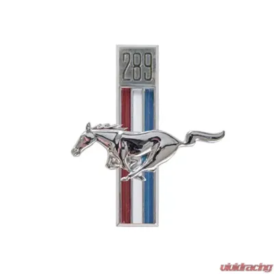 Scott Drake Fender Emblem 289 Running Horse Fender Driver Side Ford Mustang 1967-1968 - C7ZZ-16229-C
