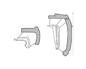 Scott Drake Front Fender Splash Shield Kit Ford Mustang 1967-1968
