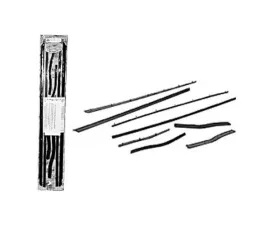 Scottt Drake Fastback Window Channel Strips Set of 4 Ford Mustang 1967-1968
