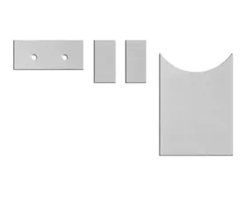 Scott Drake Dlx interior AC vent aluminum inserts Ford Mustang 1967