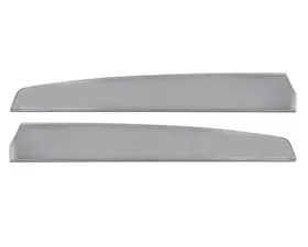 Scott Drake Deluxe Door Panel Inserts - Brushed Aluminum Ford Mustang 1967