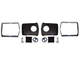 Scott Drake Seat Belt Buckle Restoration Kit-Deluxe Chrome Ford Mustang 1968-1970