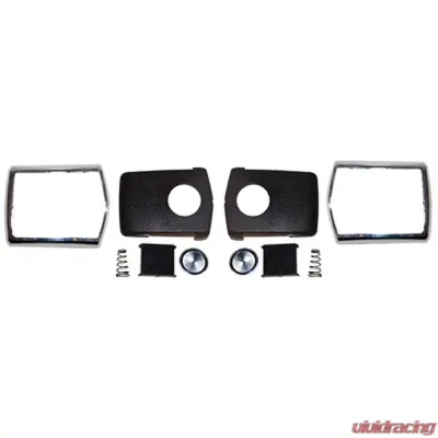 Scott Drake Seat Belt Buckle Restoration Kit-Deluxe Chrome Ford Mustang 1968-1970 - C8AZ-65611A72CK