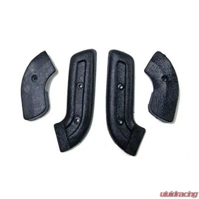 Scottt Drake Seat Hinge Covers Black Ford Mustang 1968-1970 - C8AZ-6561692-5B